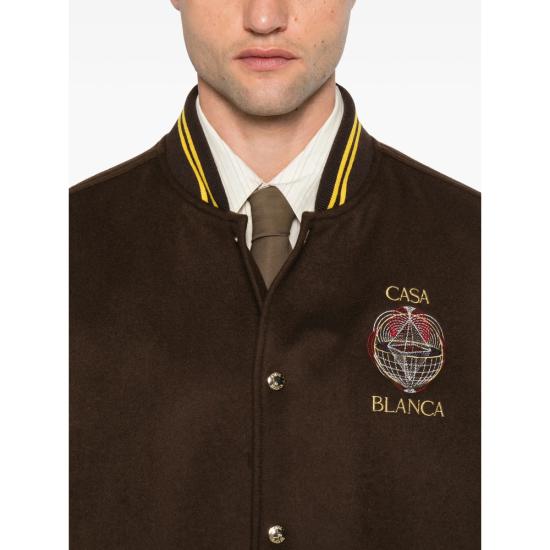 26FW 카사블랑카 봄버 자켓 AW26 OT 258 01 CELES BROWN - CASABLANCA