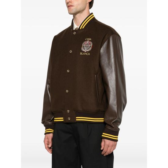 26FW 카사블랑카 봄버 자켓 AW26 OT 258 01 CELES BROWN - CASABLANCA
