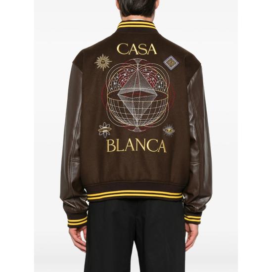26FW 카사블랑카 봄버 자켓 AW26 OT 258 01 CELES BROWN - CASABLANCA