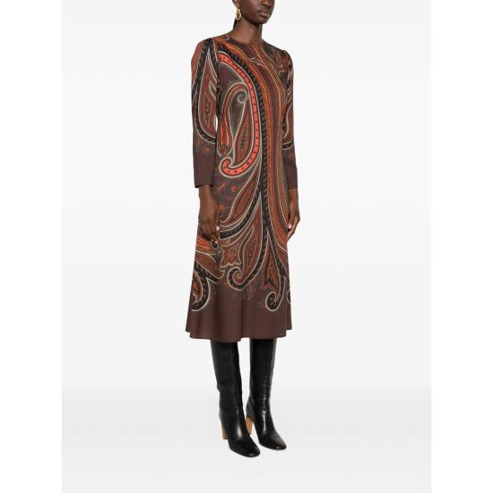 26FW 에트로 원피스 99SPB1E WRHA0563 X0827 BROWN - ETRO
