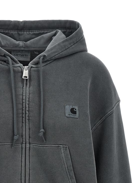 26FW 칼하트 WIP 후디드 넬슨 자켓 가먼트 다이드 I0338303REGD Gray - CARHARTT WIP