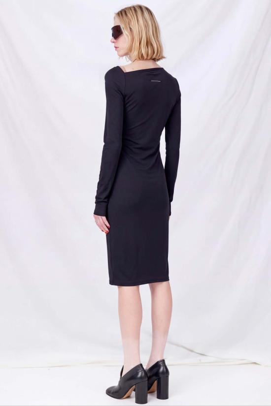  MM6 메종마르지엘라 미디 원피스 Mm6 메종 마르지엘라 미디 드레스 블랙 - MM6 MAISON MARGIELA