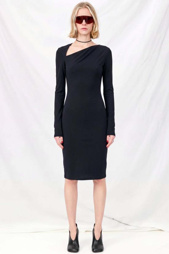  MM6 메종마르지엘라 미디 원피스 Mm6 메종 마르지엘라 미디 드레스 블랙 - MM6 MAISON MARGIELA