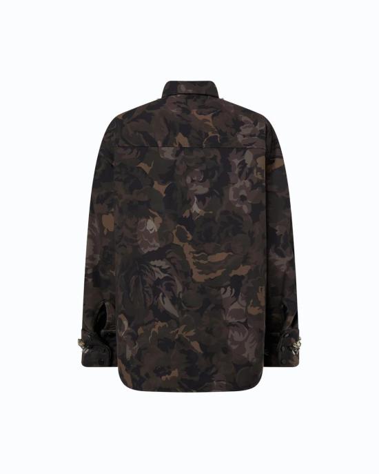 26FW 핑코 셔츠 107916A3LY SD3 MULT VERDE NERO - PINKO
