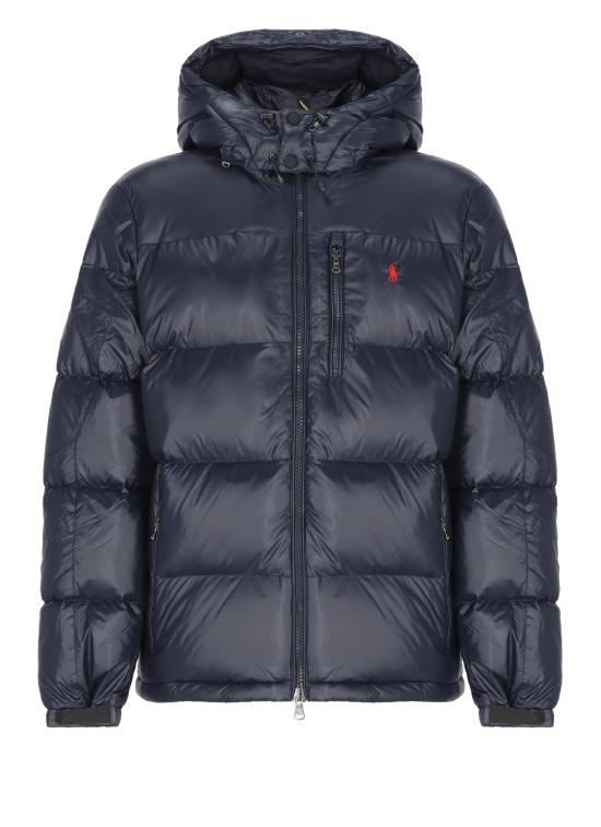 26FW 랄프 로렌 포니 로고 후디드 패딩 710968281 002 Blue