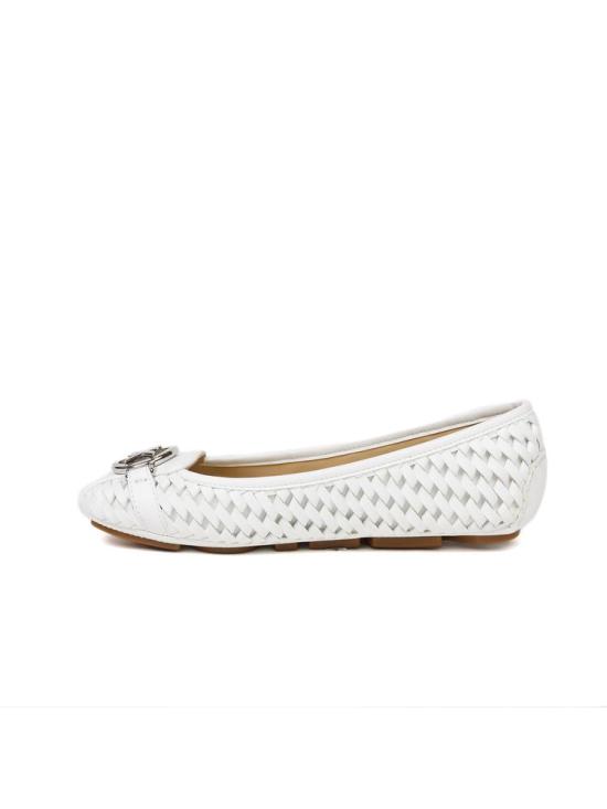 마이클 코어스 플랫 슈즈 MASTER 49T5FUFR1L OPTIC WHITE Michael Kors - MICHAEL KORS
