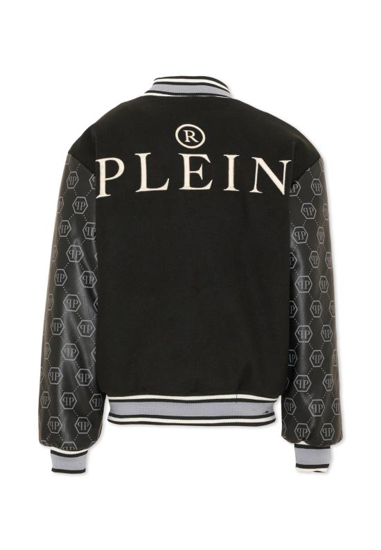 26FW [키즈] 필립 플레인 봄버 자켓 F6PHJBBO137 110 BLACK - PHILIPP PLEIN