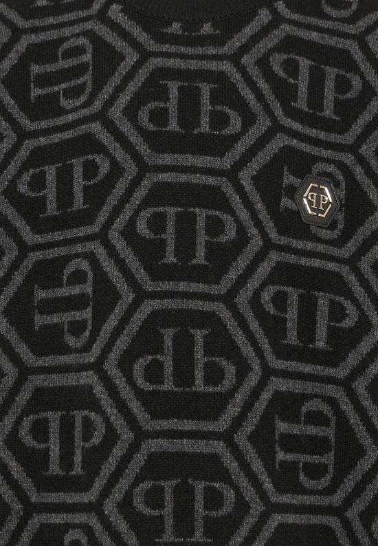 26FW [키즈] 필립 플레인 니트/스웻셔츠 F6PHJBJP140 110 BLACK - PHILIPP PLEIN