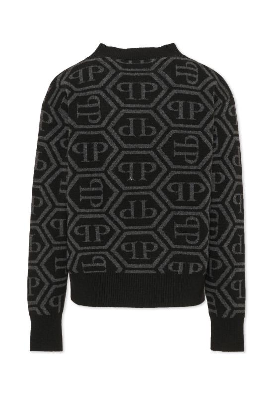 26FW [키즈] 필립 플레인 니트/스웻셔츠 F6PHJBJP140 110 BLACK - PHILIPP PLEIN