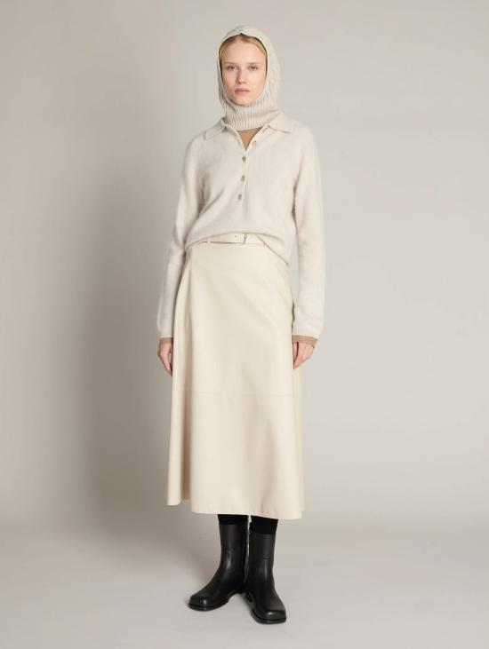 26FW 막스마라 폴로 티셔츠 Maglia Spazzolata Sabbia의 폴로 셔츠 - MAX MARA