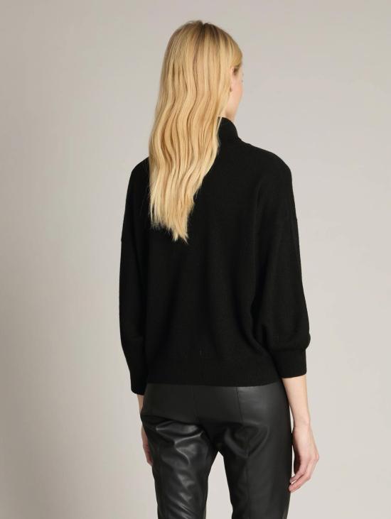 26FW 막스마라 스웨터 Maglia Collo Alto 크롭 테스타 네로 - MAX MARA