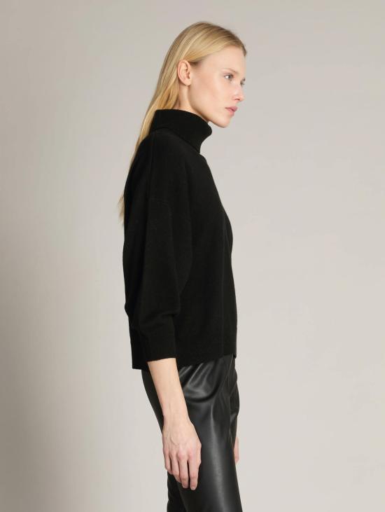 26FW 막스마라 스웨터 Maglia Collo Alto 크롭 테스타 네로 - MAX MARA