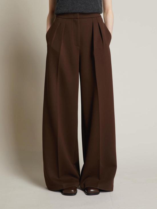 26FW 막스마라 팬츠 Pantaloni Ampi con Doppia Pinces Testa Moro