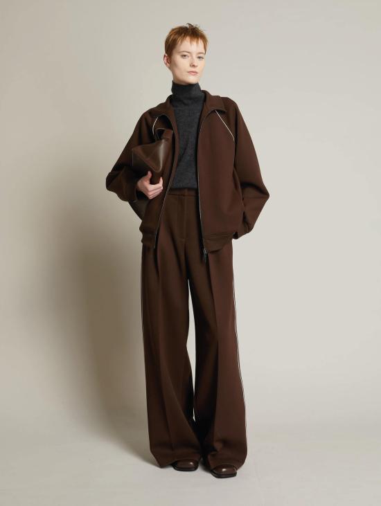 26FW 막스마라 팬츠 Pantaloni Ampi con Doppia Pinces Testa Moro - MAX MARA