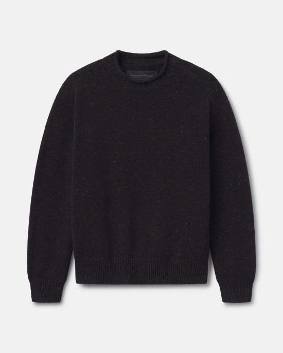  AARON LEVINE 스웨터 아론 레빈 메리노 롤넥  에스프레소 - OTHER BRANDS