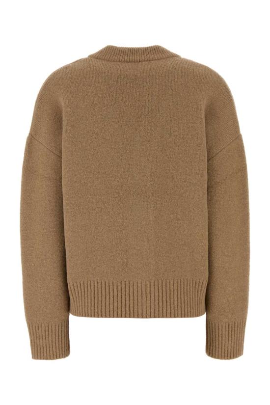 26FW 아미 빅 하트 로고 알파카 니트 가디건 UKC365KN0135 A278 Camel - AMI