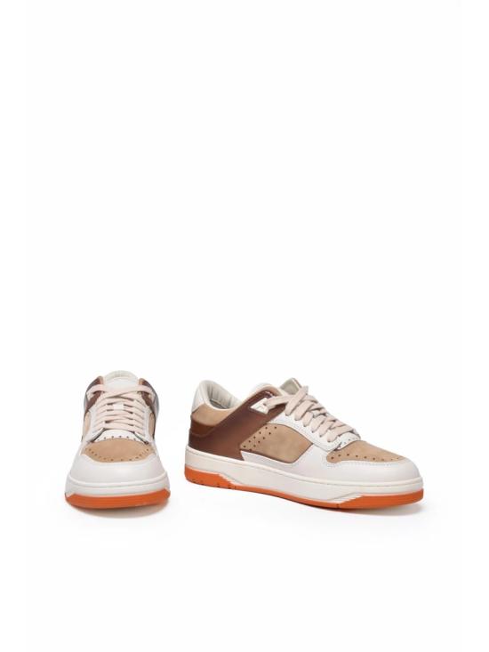 25FW 산토니 스니커즈 가죽 패치워크 - SANTONI