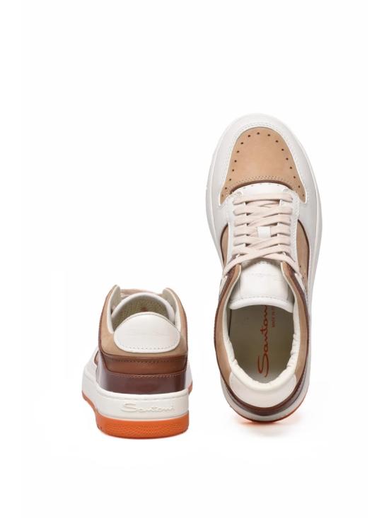 25FW 산토니 스니커즈 가죽 패치워크 - SANTONI
