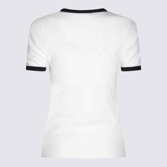 26FW 쿠레쥬 반팔 티셔츠 VESJTS017 JS00700098 HERITAGE WHITE BLACK - COURREGES