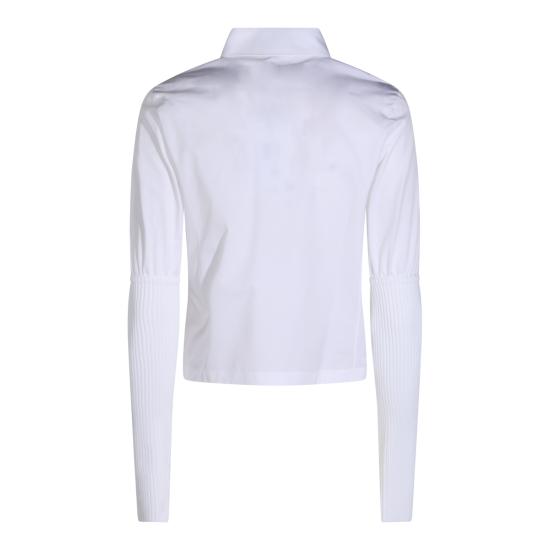 26FW 알라이아 셔츠 AA9C1023T611D 000 BLANC - ALAIA