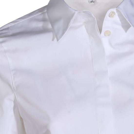 26FW 알라이아 셔츠 AA9C1023T611D 000 BLANC - ALAIA