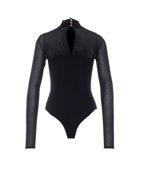 26FW 엘리자베타프랜치 바디수트 티셔츠 BK09B67E2 110 BLACK - ELISABETTA FRANCHI
