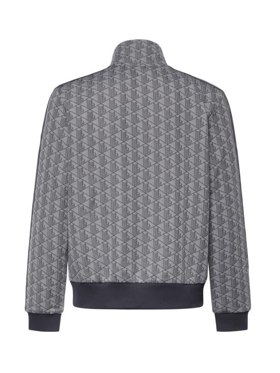 26FW 라코스테 모노그램 집업 스웨트셔츠 SH1368 41I GREY - LACOSTE