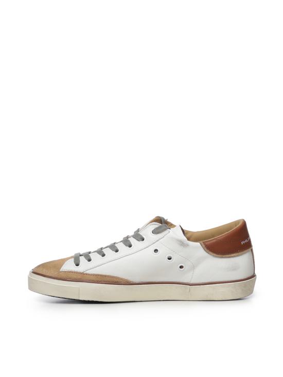 26FW 필립모델 스니커즈 PRLU WB06 WHITE BROWN - PHILIPPE MODEL