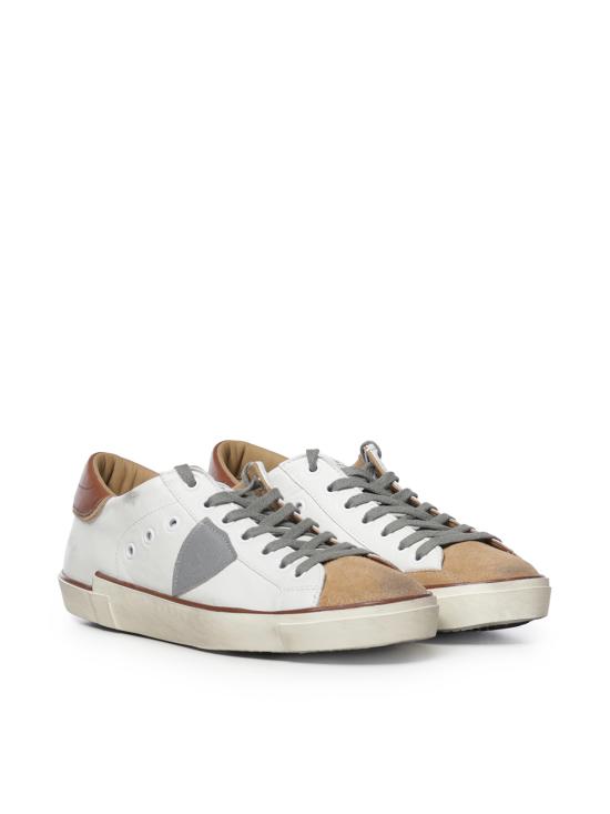 26FW 필립모델 스니커즈 PRLU WB06 WHITE BROWN - PHILIPPE MODEL