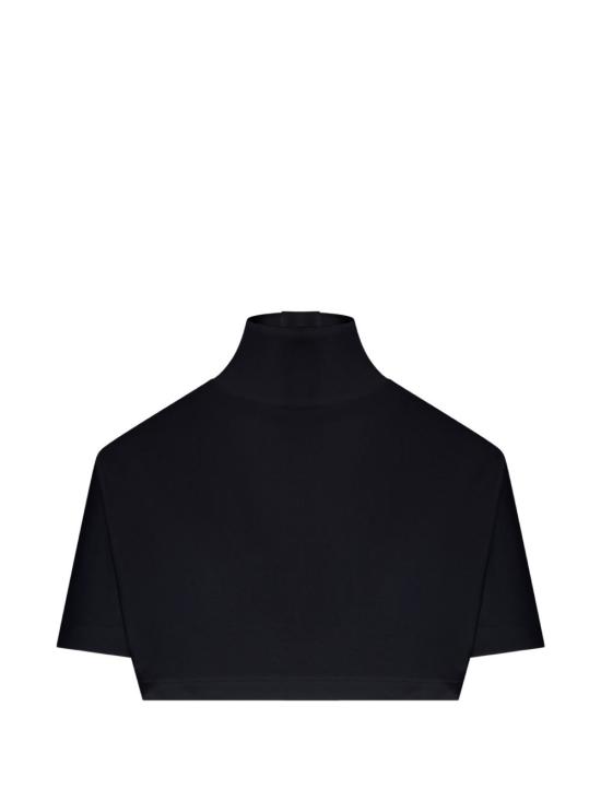 26FW 알라이아 반팔 티셔츠 AA9H0455J103D 999 BLACK
