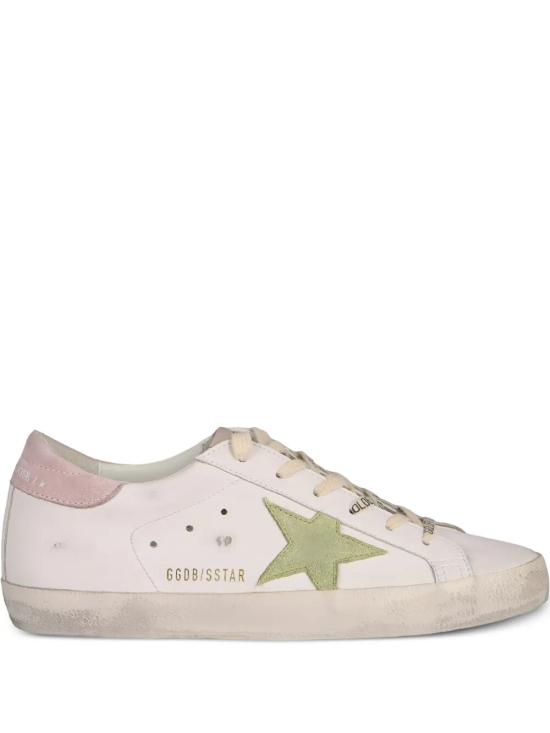 26FW 골든구스 SUPER STAR 슈퍼 스타 클래식 스니커즈 GWF00101 F006558 12120 12120 WHITE LIGHT GREEN ANTIQUE PINK