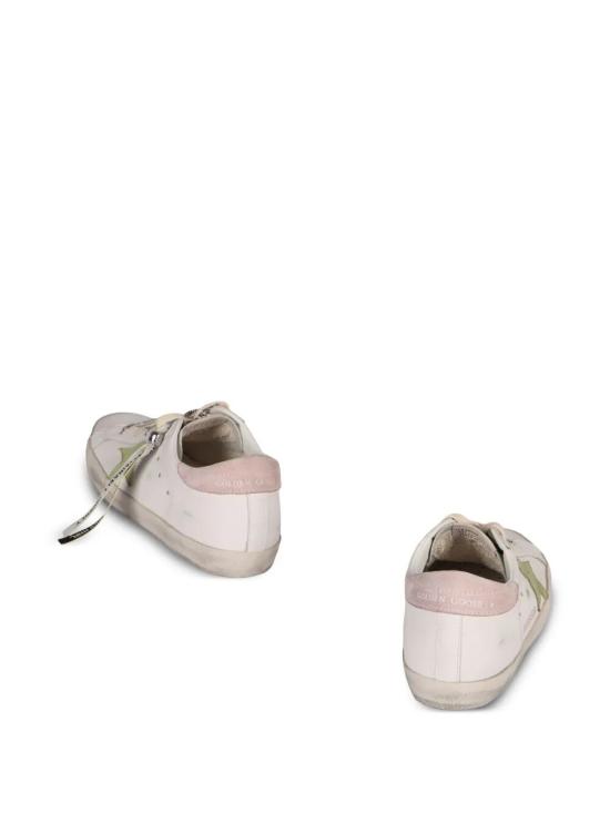 26FW 골든구스 SUPER STAR 슈퍼 스타 클래식 스니커즈 GWF00101 F006558 12120 12120 WHITE LIGHT GREEN ANTIQUE PINK - GOLDEN GOOSE