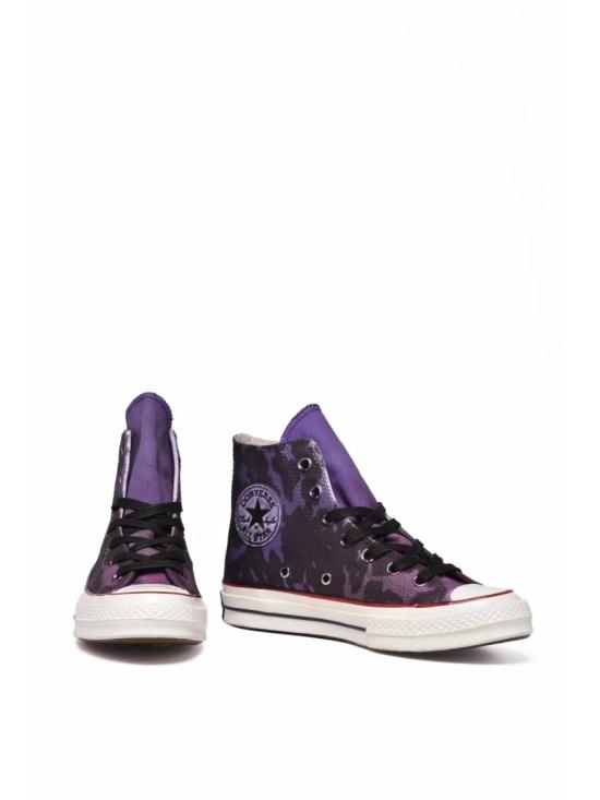 25FW 컨버스 스니커즈 보라색 카모플라주 캔버스 - CONVERSE