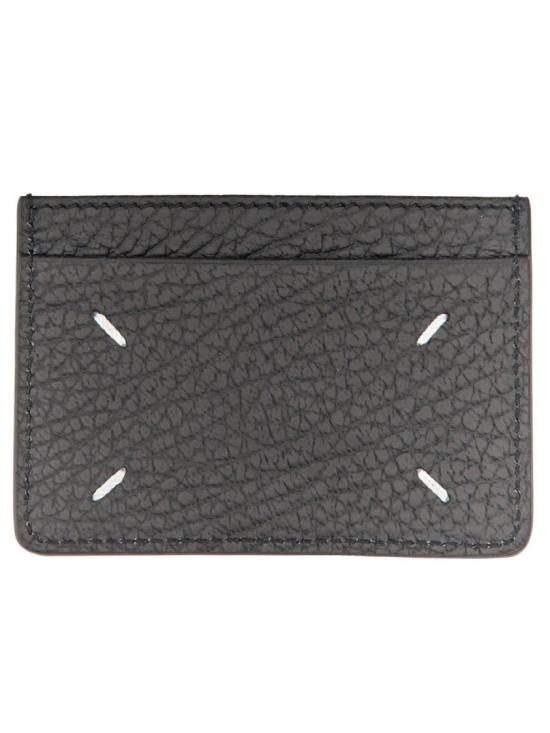 26FW 마르지엘라 포 스티치 카드 홀더 SA1VX0005 P4455T8013 Black - MAISON MARGIELA