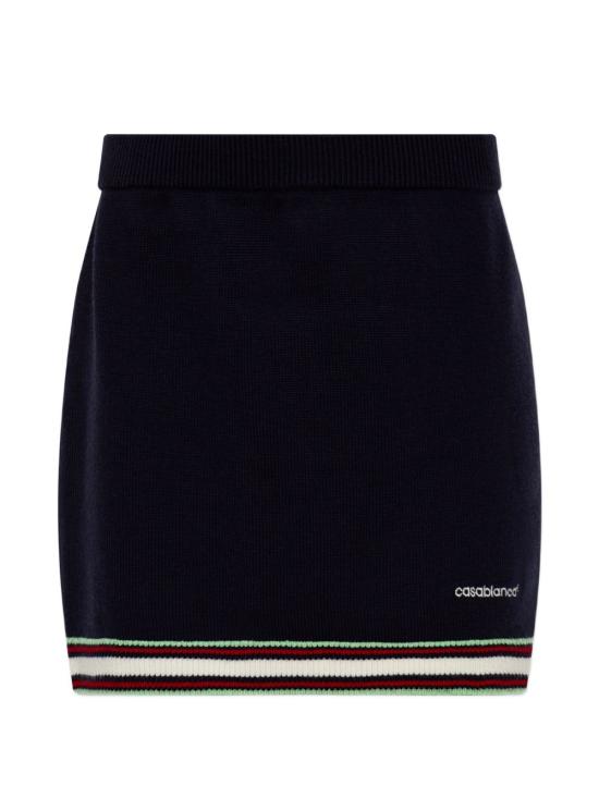 26FW 카사블랑카 미디 스커트 WPF26KW102901 NAVY