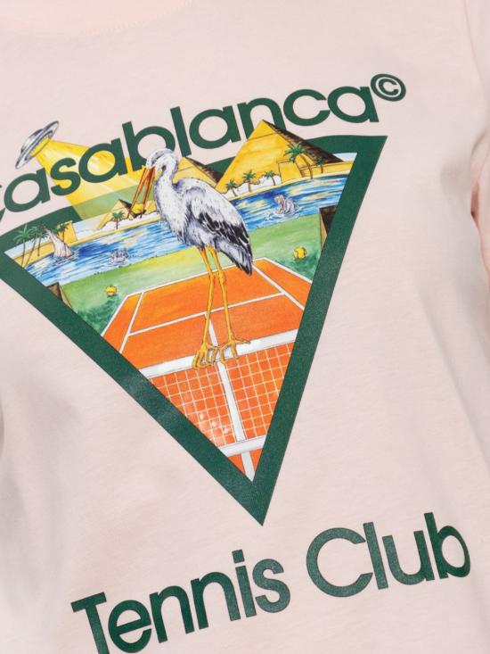26FW 카사블랑카 반팔 티셔츠 WPF26JTS02002 TENNIS CLUB TRIANGLE - CASABLANCA