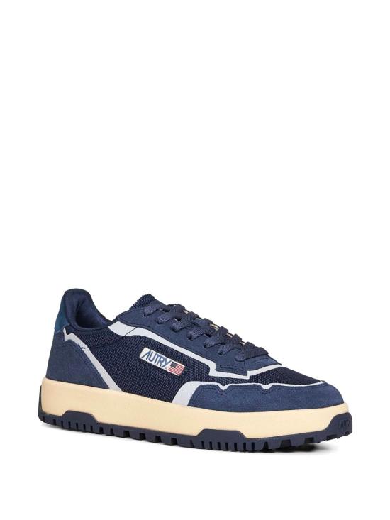 26FW 오트리 WILDPACE 로우 스니커즈 립스탑 나일론 가죽 LDLM AK12BLUET BLUET - AUTRY