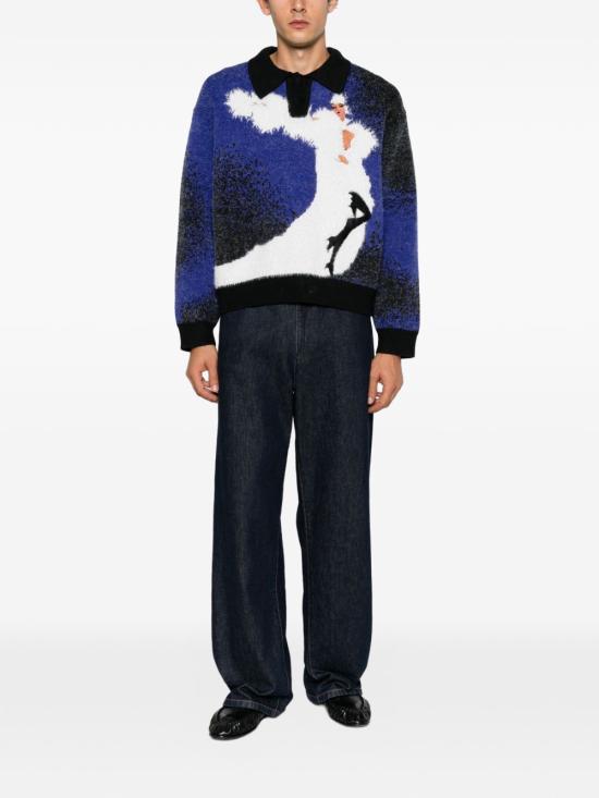 26FW 하우스 오브 에러스 스웨터 HEFW26SW01707 0171 DARK BLUE - HOUSE OF ERRORS