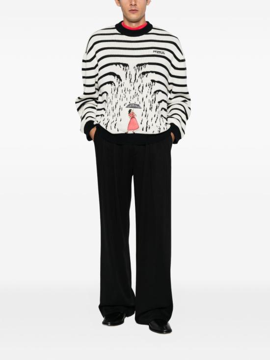 26FW 하우스 오브 에러스 스웨터 HEFW26SW03012 0701 CREAM BLACK - HOUSE OF ERRORS
