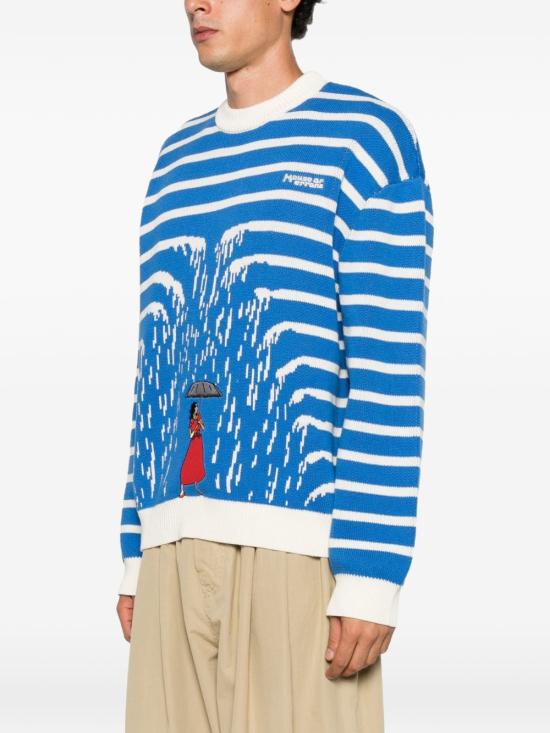 26FW 하우스 오브 에러스 스웨터 HEFW26SW03012 1331 BLUE CREAM - HOUSE OF ERRORS