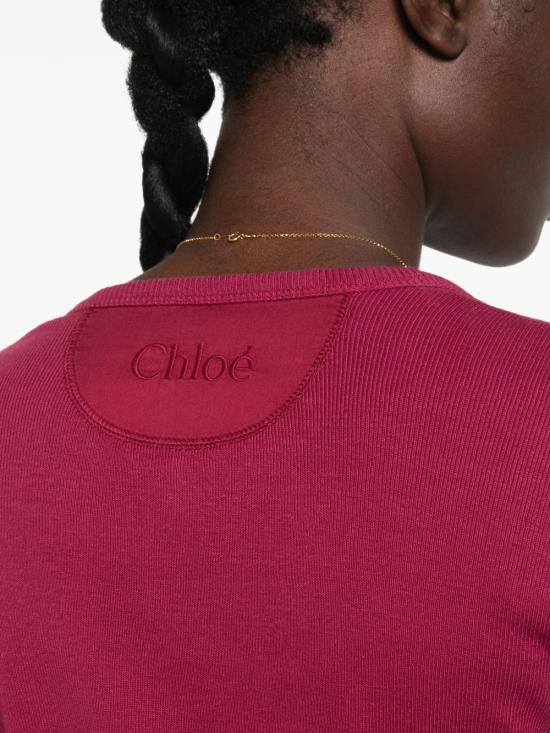 26FW 끌로에 반팔 티셔츠 CH26WJH30089 6BH BOYISH PINK - CHLOE