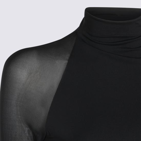 26FW 알라이아 미디 원피스 AA9R3259J132D 995 NOIR ALAIA - ALAIA
