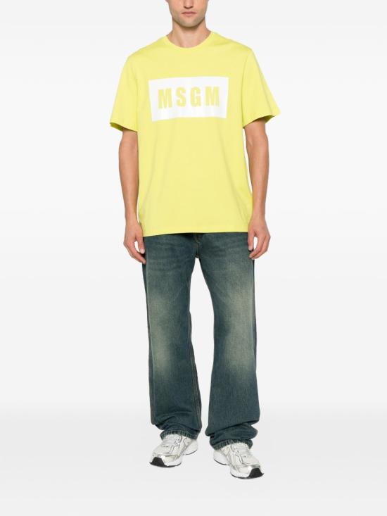 26SS 엠에스지엠 반팔 티셔츠 4040MM520 26700232 LIME - MSGM
