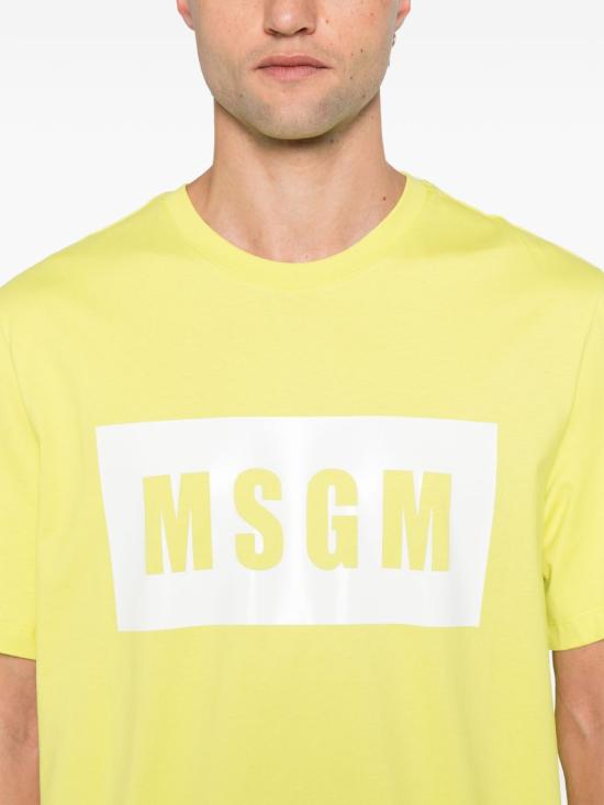 26SS 엠에스지엠 반팔 티셔츠 4040MM520 26700232 LIME - MSGM