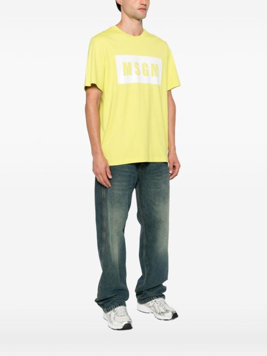26SS 엠에스지엠 반팔 티셔츠 4040MM520 26700232 LIME - MSGM