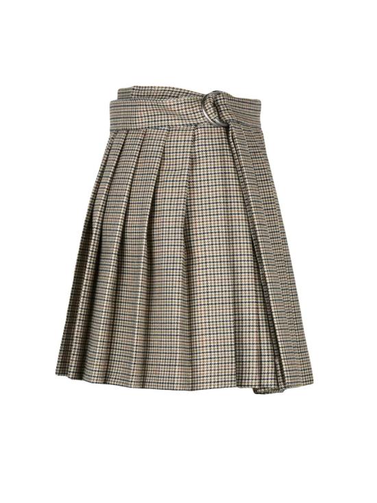 25FW Ami A. Mattiussi 스커트 랩 클로저와 구조적인 허리밴드가 있는 미니 플리츠 - OTHER BRANDS