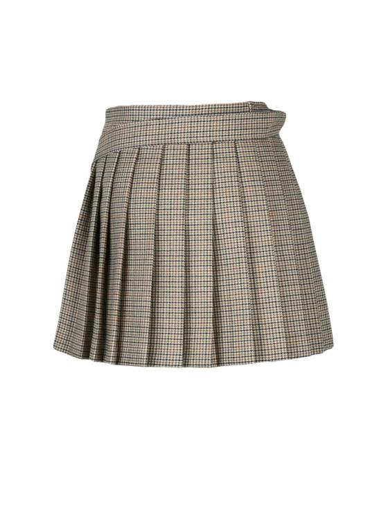 25FW Ami A. Mattiussi 스커트 랩 클로저와 구조적인 허리밴드가 있는 미니 플리츠 - OTHER BRANDS