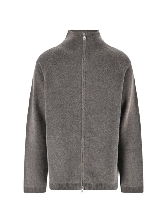 26FW 아워레가시 라인 집 가디건 라인 집 가디건 M4263LMMUD SPRAY DYE CHERUB WOOL Brown