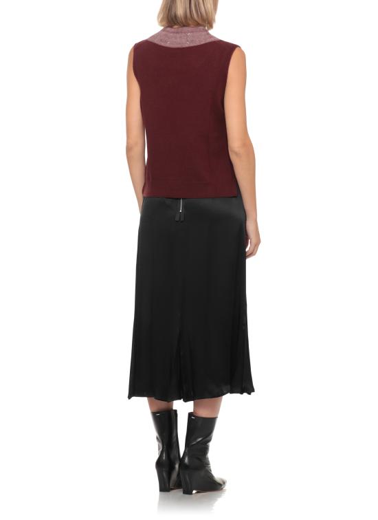 26FW 마르지엘라 투 톤 버진 울 베스트 S51TH0096 M13304211F BURGUNDY - MAISON MARGIELA