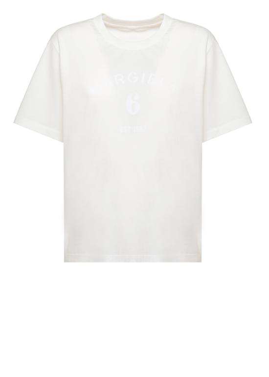 26FW MM6 메종마르지엘라 반팔 티셔츠 S62GD0225 M20048101 WHITE